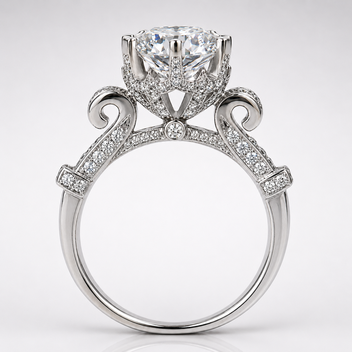 Protea Royale Moissanite Engagement Ring