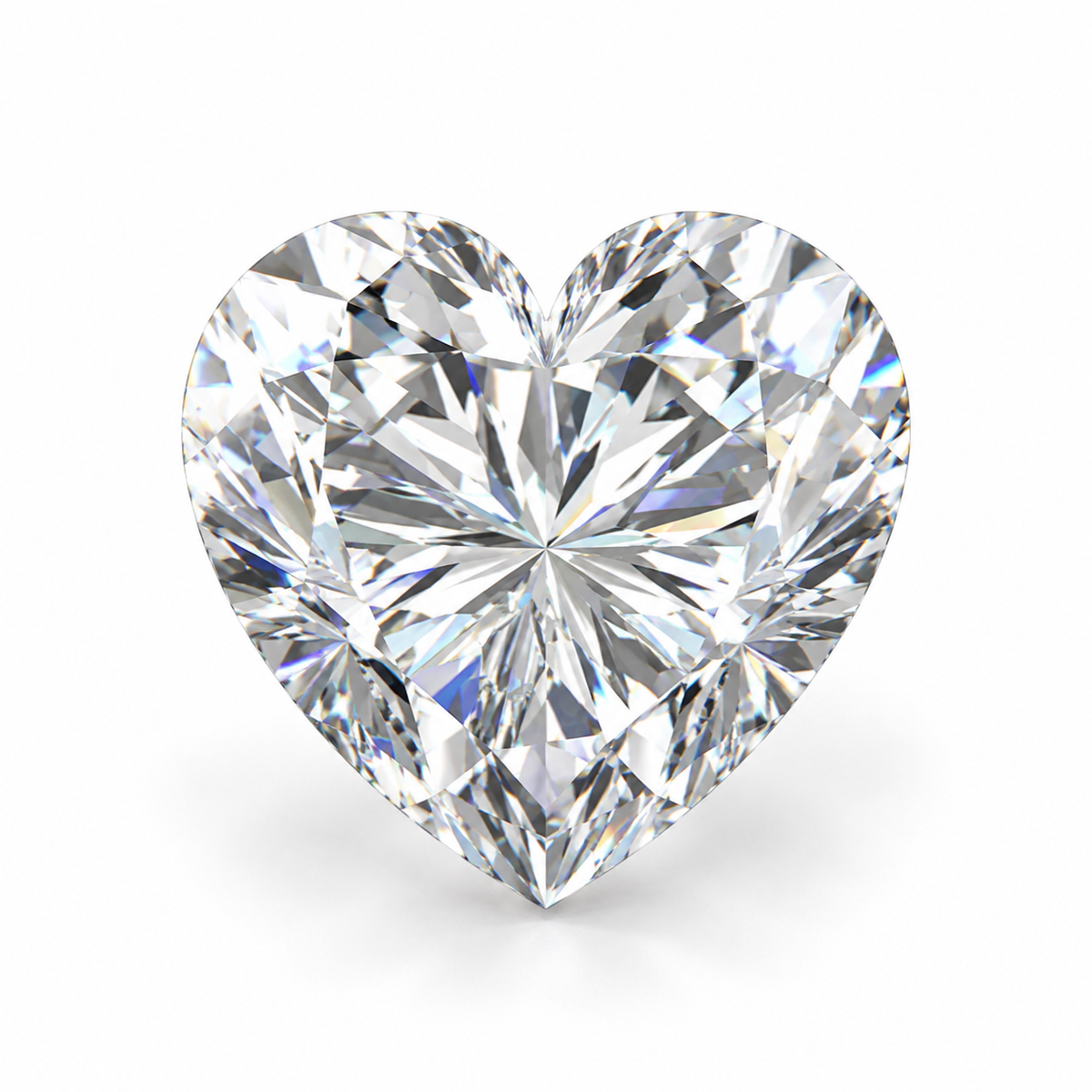 Moissanitas con corte de corazón 