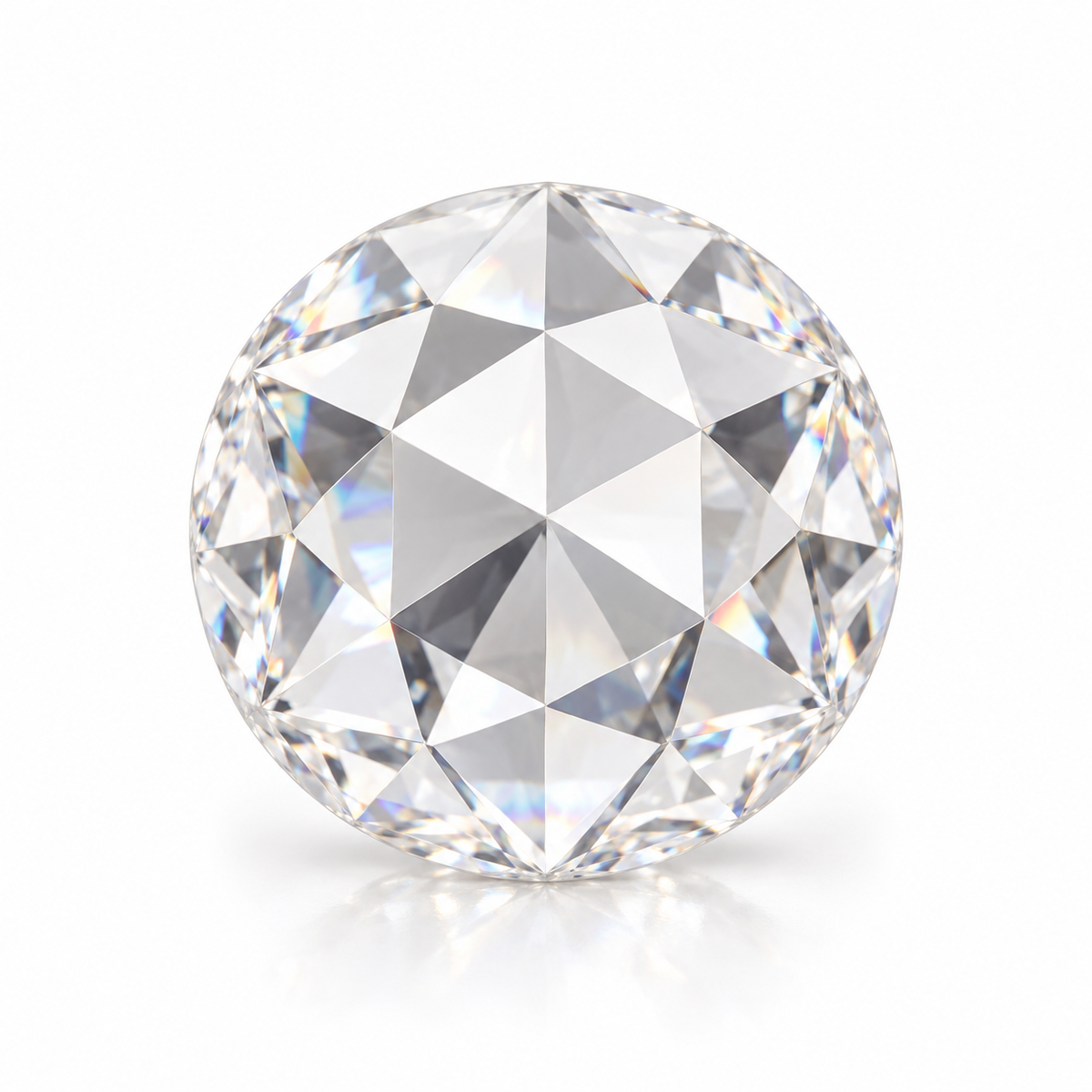 Flat Rose Cut Loose Moissanite – D Colour VVS1