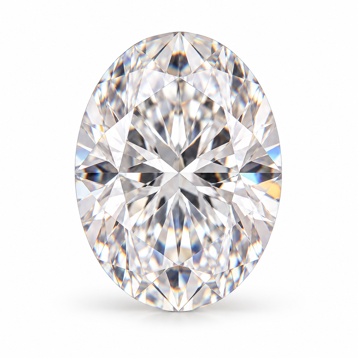 Oval cut loose moissanite – D Colour VVS1