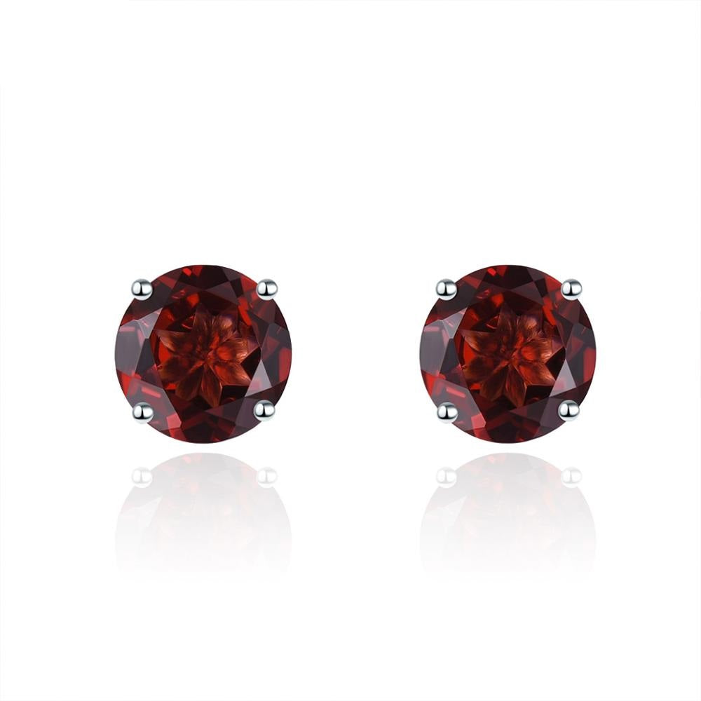 6mm Round Cut Natural Gemstone Stud Earrings - Your Choice of Gemstone - Premium Jewelry from Dazzling Delights - Just $74.95! Shop now at Dazzling Delights