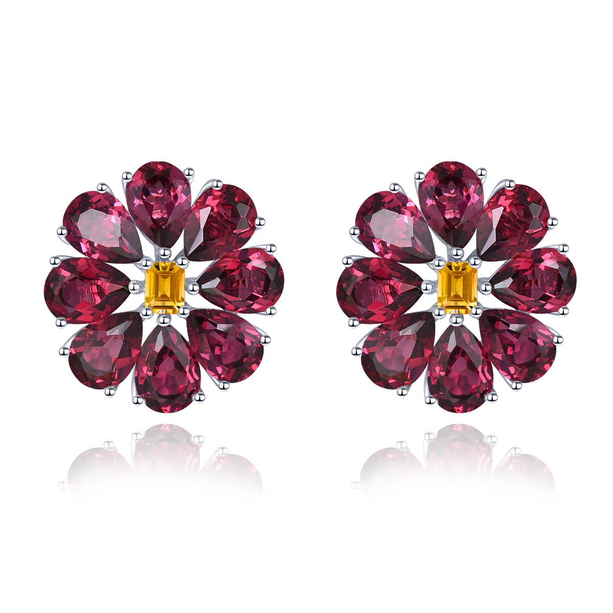 14 Carat Rhodolite Rose Garnet Earrings - Premium Jewelry from Dazzling Delights - Just $196.95! Shop now at Dazzling Delights