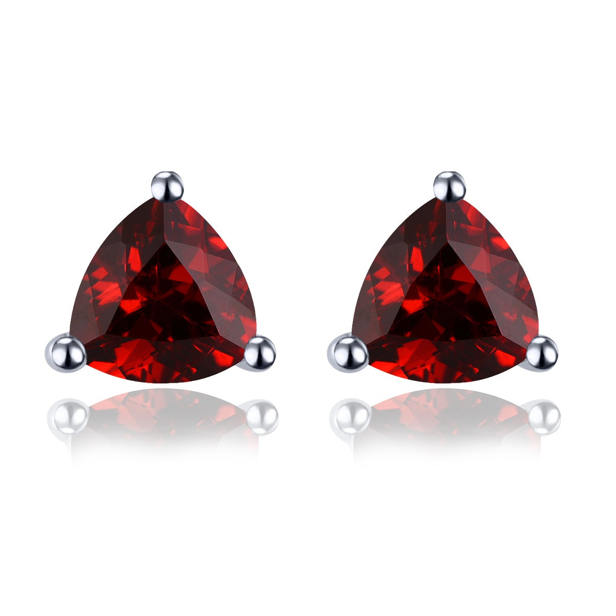 6x6mm Trillion Cut Natural Gemstone Stud Earrings - Your Choice of Gemstone - Premium Jewelry from Dazzling Delights - Just $59.95! Shop now at Dazzling Delights