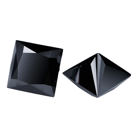 Black Princess Cut Moissanites - Premium Jewelry from Dazzling Delights - Just $62.50! Shop now at Dazzling Delights