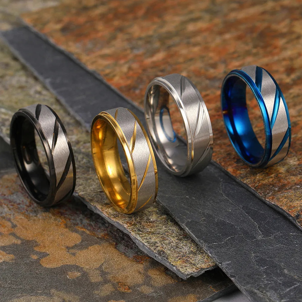 Brushed Titanium Wedding Bands - Premium Jewelry from Dazzling Delights - Just $29.95! Shop now at Dazzling Delights