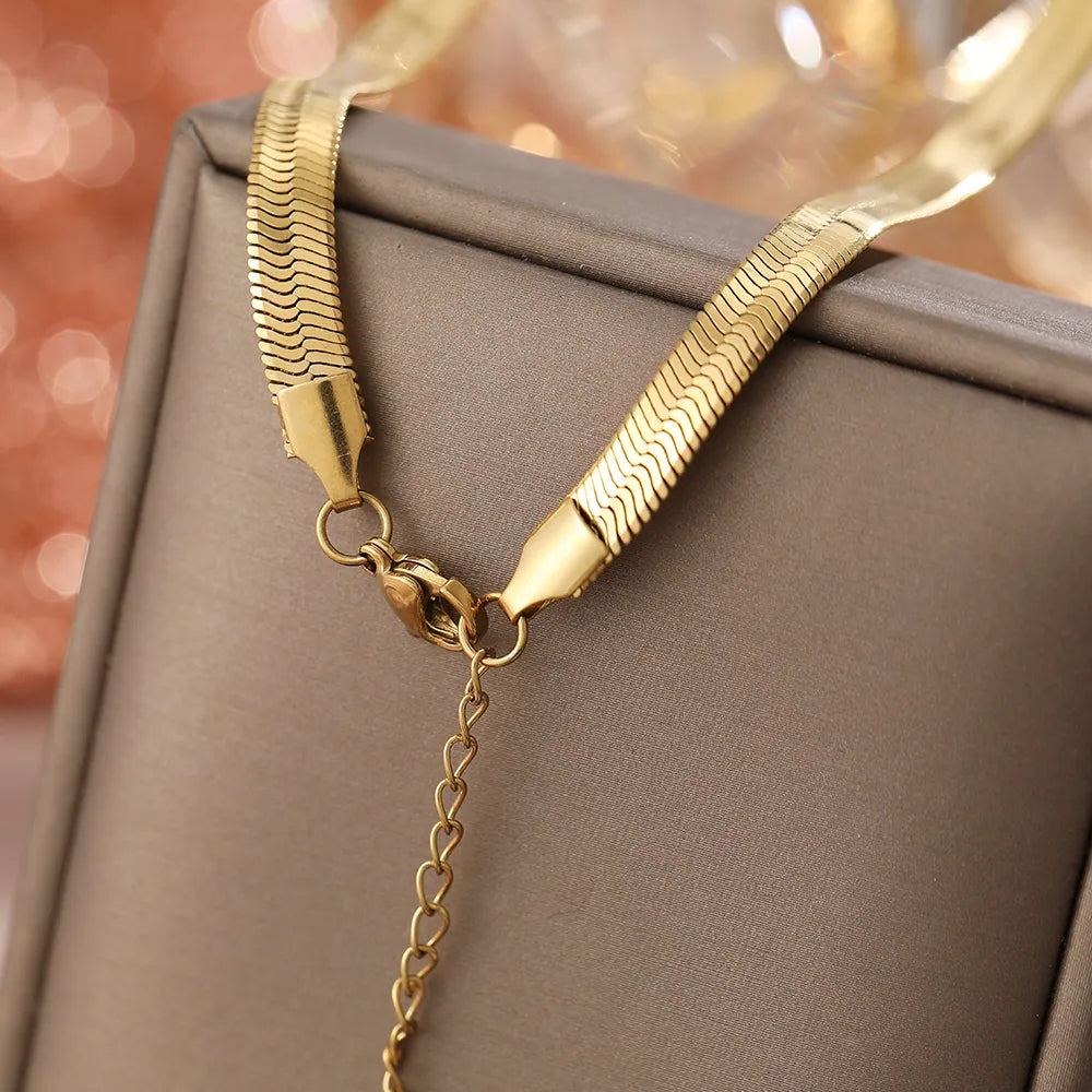 Titanium Snake Herringbone Choker - Premium Jewelry from Dazzling Delights - Just $27.95! Shop now at Dazzling Delights