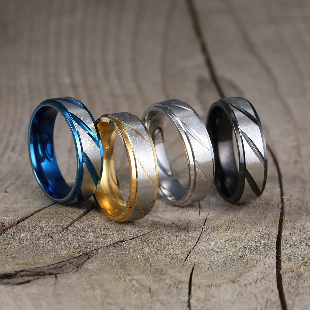 Brushed Titanium Wedding Bands - Premium Jewelry from Dazzling Delights - Just $29.95! Shop now at Dazzling Delights