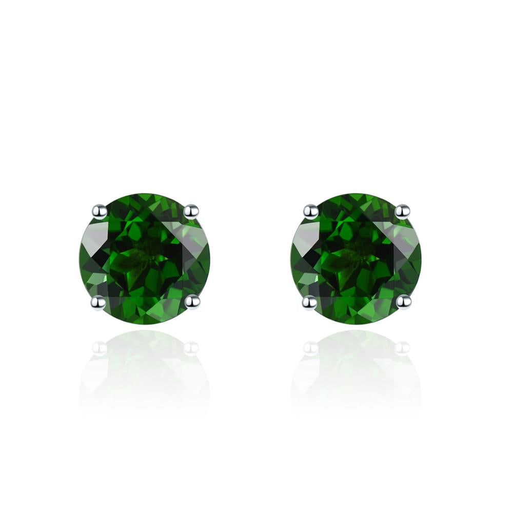 6mm Round Cut Natural Gemstone Stud Earrings - Your Choice of Gemstone - Premium Jewelry from Dazzling Delights - Just $74.95! Shop now at Dazzling Delights