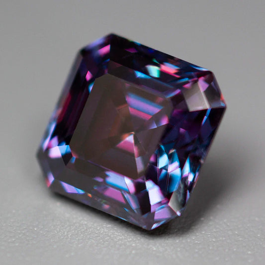 Imperial Purple Asscher Cut Moissanites - Premium Jewelry from Dazzling Delights - Just $83.33! Shop now at Dazzling Delights