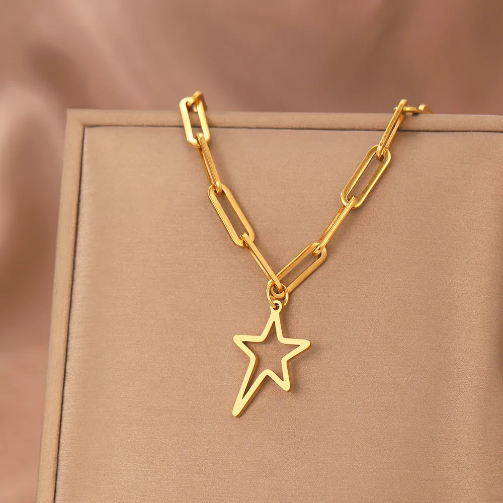 Titanium Irregular Star Pendant Necklace - Premium Jewelry from Dazzling Delights - Just $24.95! Shop now at Dazzling Delights