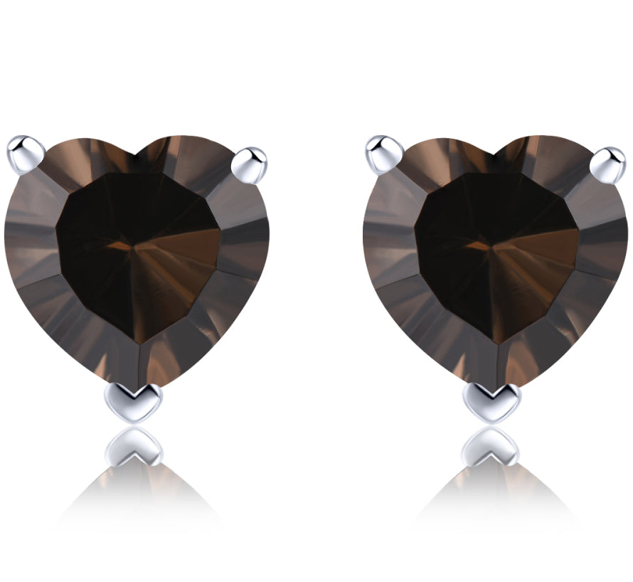 8x8mm 4.3ct Heart Cut Natural Gemstone Stud Earrings - Your Choice of Gemstone - Premium Jewelry from Dazzling Delights - Just $67.95! Shop now at Dazzling Delights