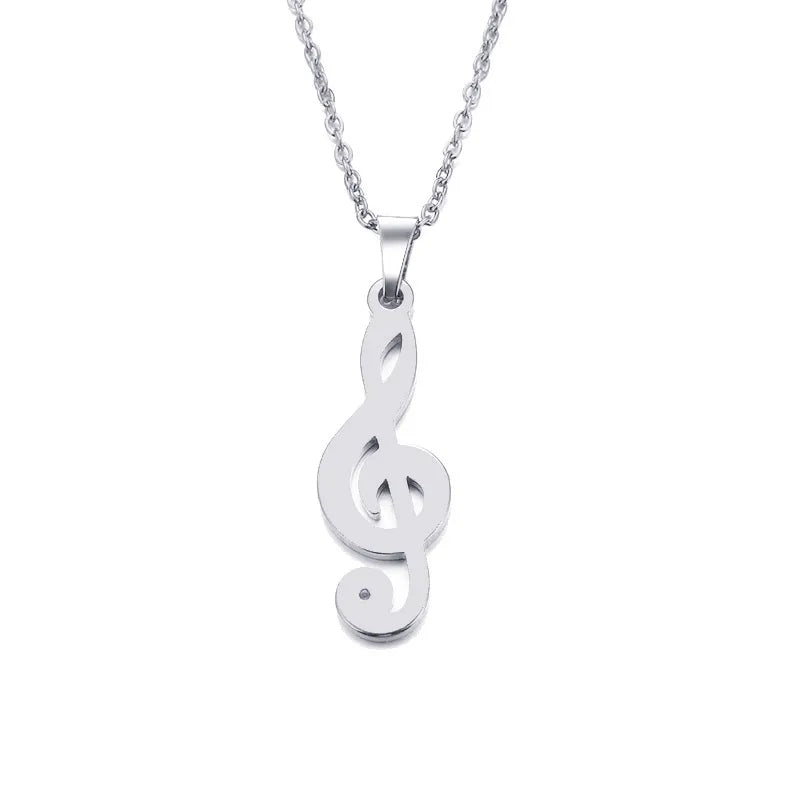 Titanium Music Note Pendant Necklace - Premium Jewelry from Dazzling Delights - Just $22.95! Shop now at Dazzling Delights
