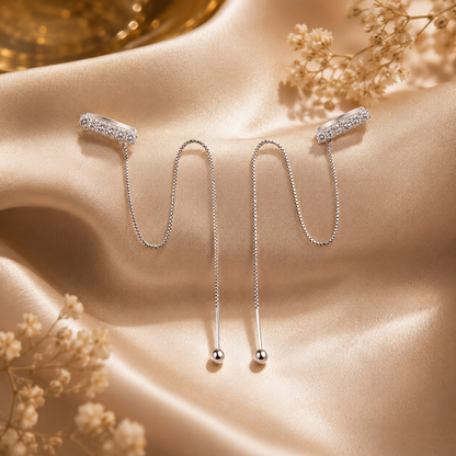 Pendientes estilo diseñador de moissanita de 0,8 quilates 