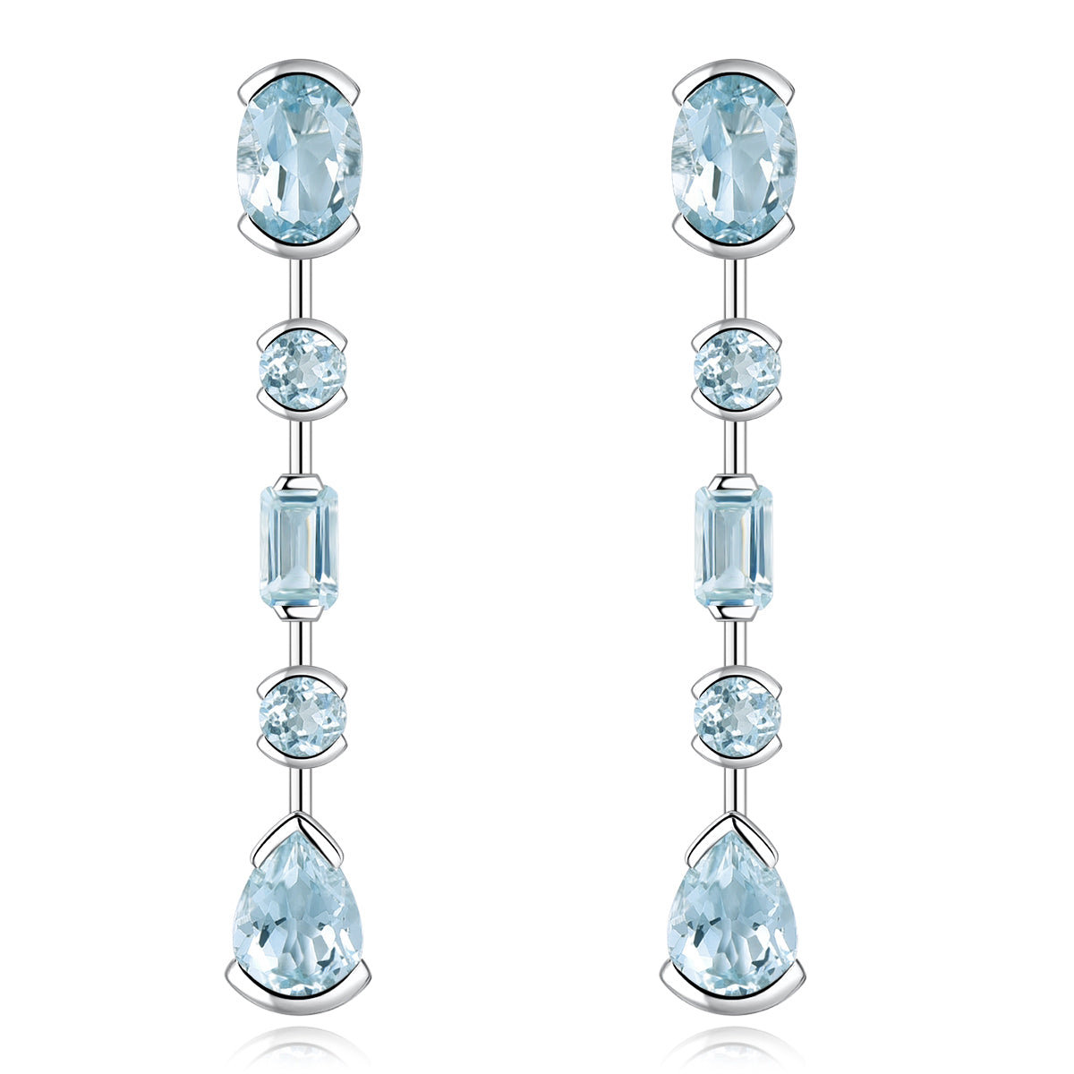 3.5 Carats Natural Gemstone Dangle Earrings - Your Choice of Gemstone - Premium Jewelry from Dazzling Delights - Just $85.95! Shop now at Dazzling Delights