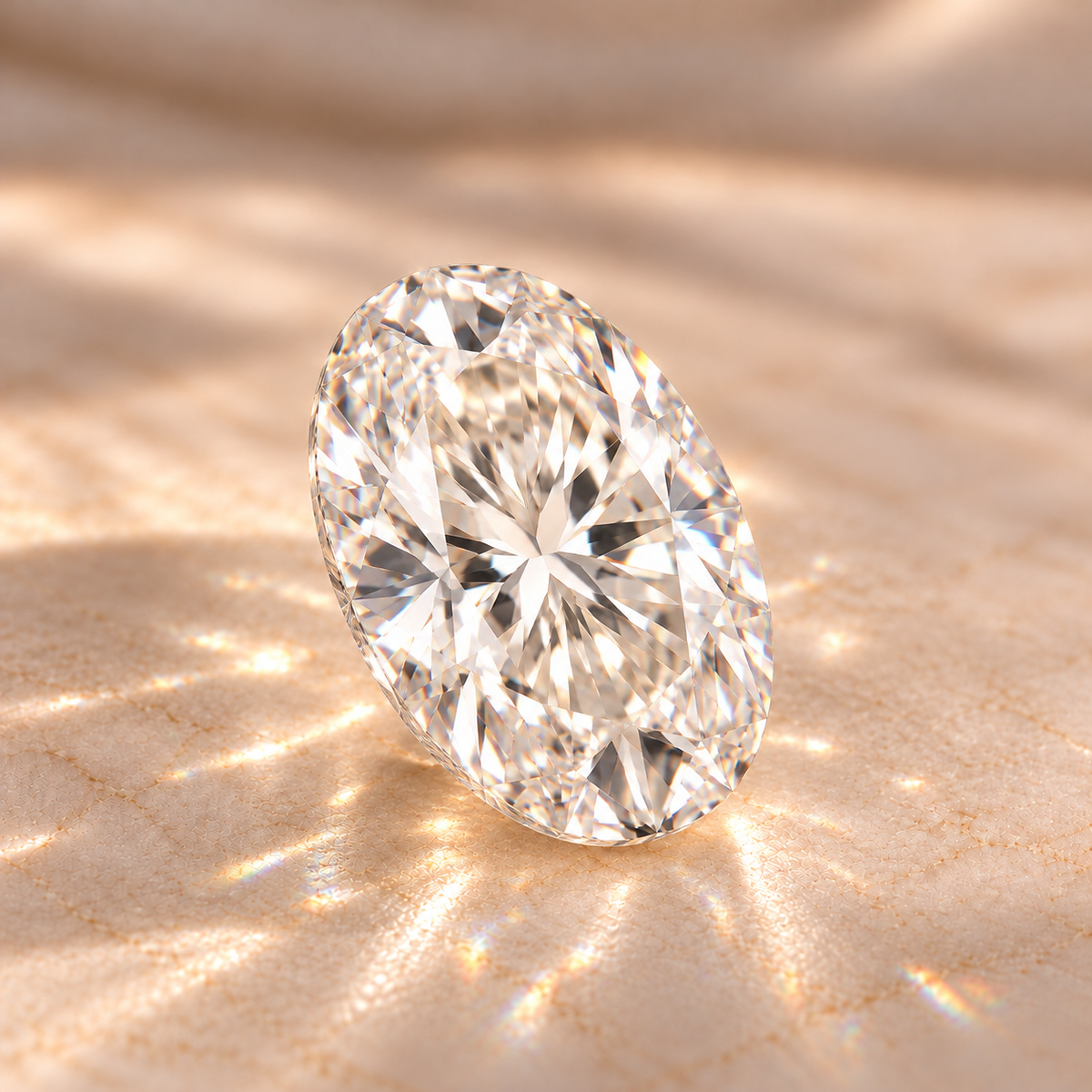 Oval cut loose moissanite – D Colour VVS1