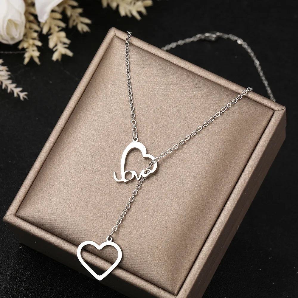 Titanium Love Heart Pendant Necklace - Premium Jewelry from Dazzling Delights - Just $24.95! Shop now at Dazzling Delights