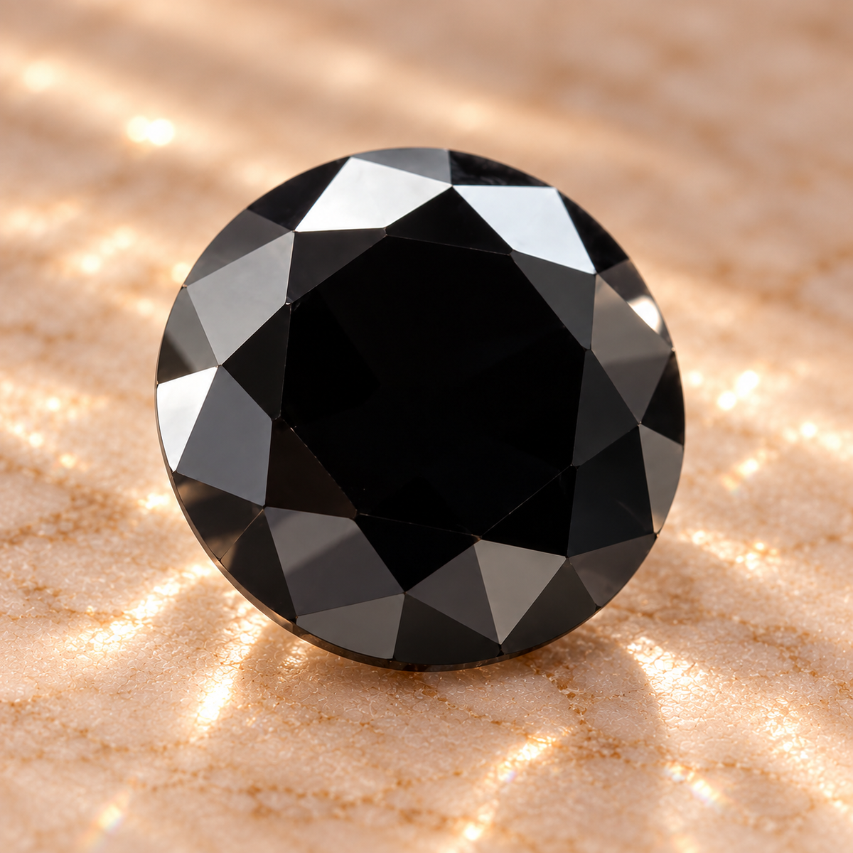 Black Round Brilliant Cut Moissanites