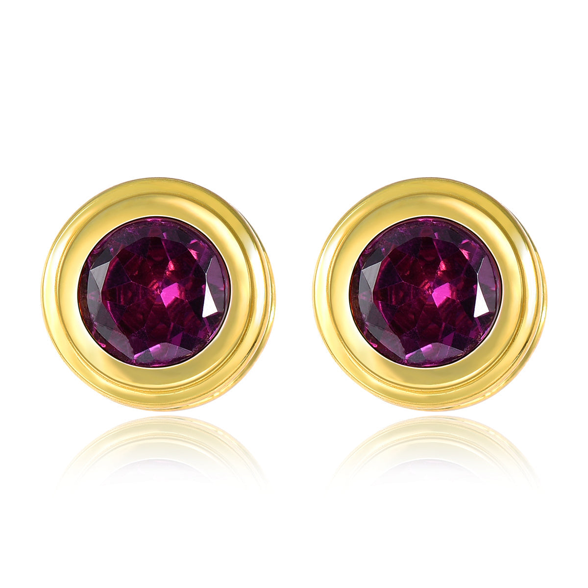 Geometric Designed Natural Gemstone Stud Earrings - Your Choice of Gemstone - Premium Jewelry from Dazzling Delights - Just $74.95! Shop now at Dazzling Delights