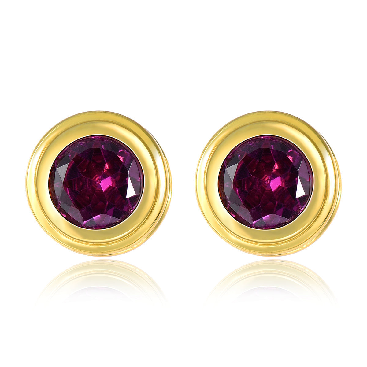 Geometric Designed Natural Gemstone Stud Earrings - Your Choice of Gemstone - Premium Jewelry from Dazzling Delights - Just $74.95! Shop now at Dazzling Delights