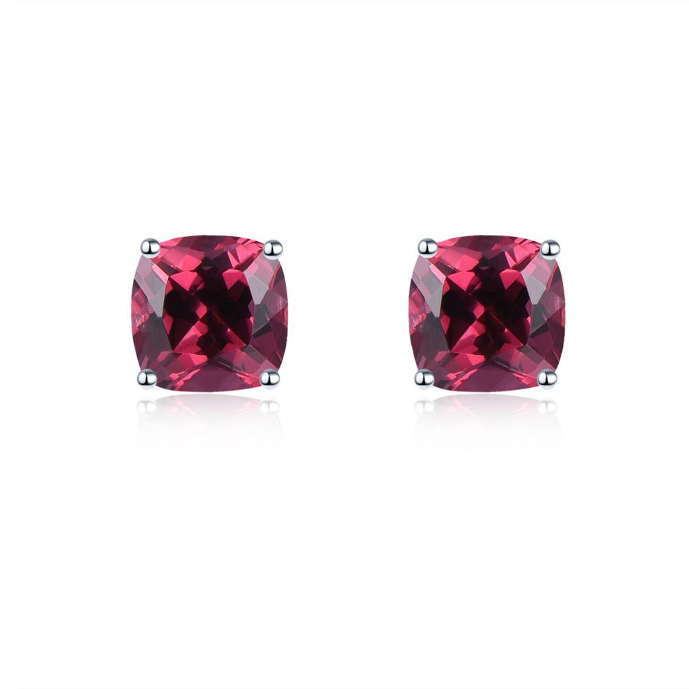 5x5mm Cushion Cut Natural Gemstone Stud Earrings - Your Choice of Gemstone - Premium Jewelry from Dazzling Delights - Just $67.95! Shop now at Dazzling Delights