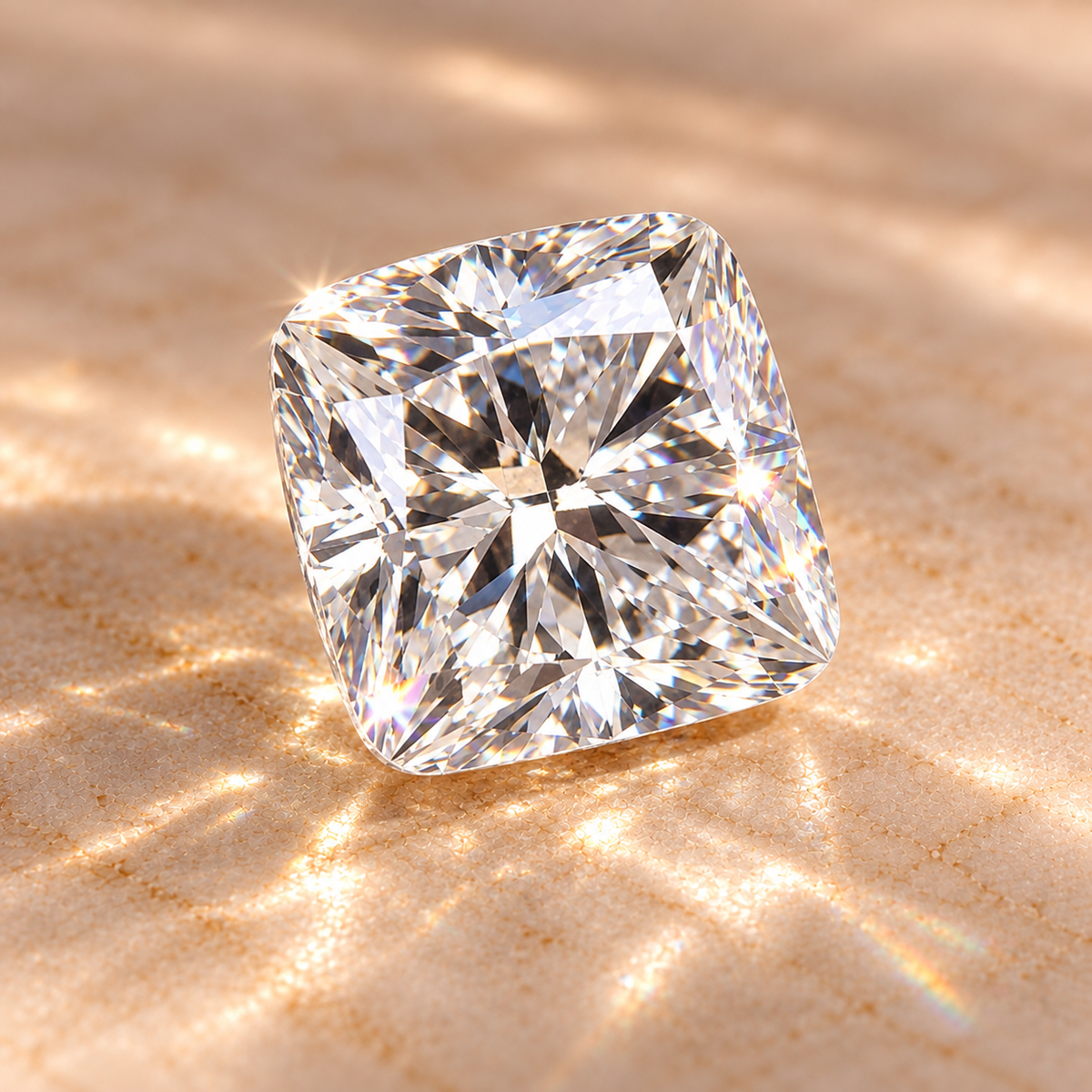 Almofada Corte Moissanites 