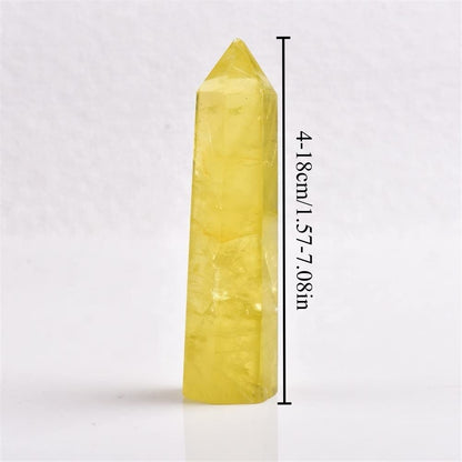 Radiant Natural Citrine Tower Point – Golden Obelisk Wand (November Birthstone)