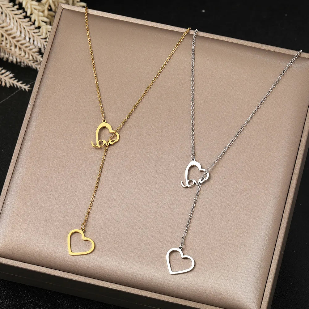 Titanium Love Heart Pendant Necklace - Premium Jewelry from Dazzling Delights - Just $24.95! Shop now at Dazzling Delights