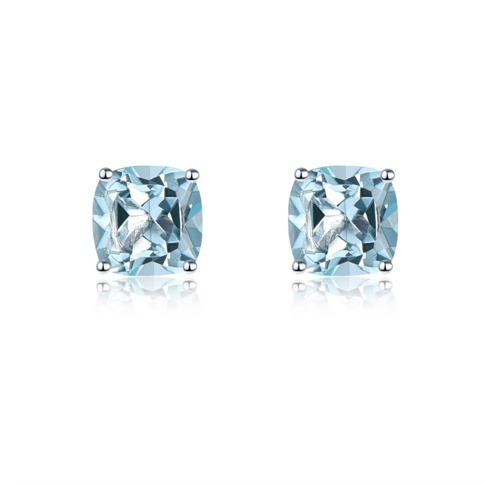 5x5mm Cushion Cut Natural Gemstone Stud Earrings - Your Choice of Gemstone - Premium Jewelry from Dazzling Delights - Just $67.95! Shop now at Dazzling Delights