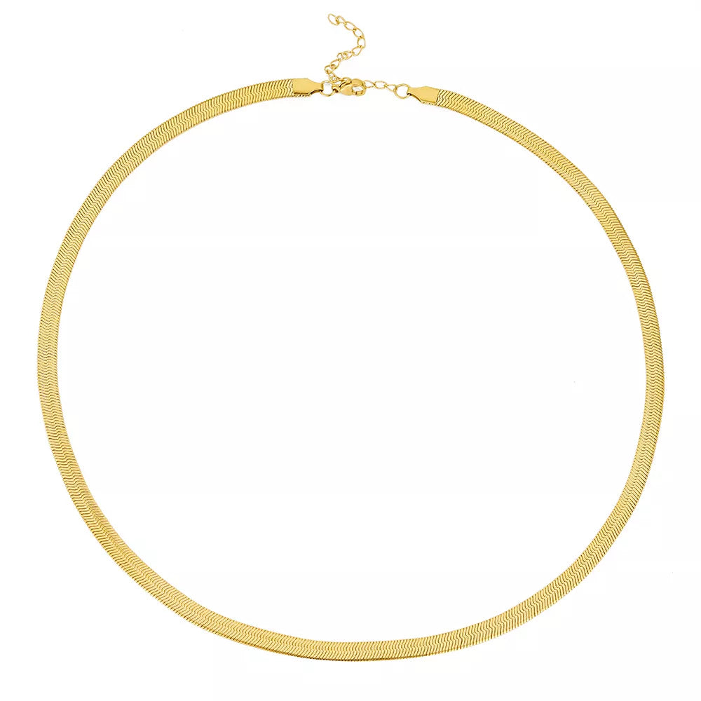 Titanium Snake Herringbone Choker - Premium Jewelry from Dazzling Delights - Just $27.95! Shop now at Dazzling Delights