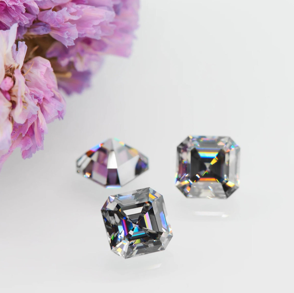 Grey Asscher Cut Moissanites - Premium Jewelry from Dazzling Delights - Just $83.33! Shop now at Dazzling Delights
