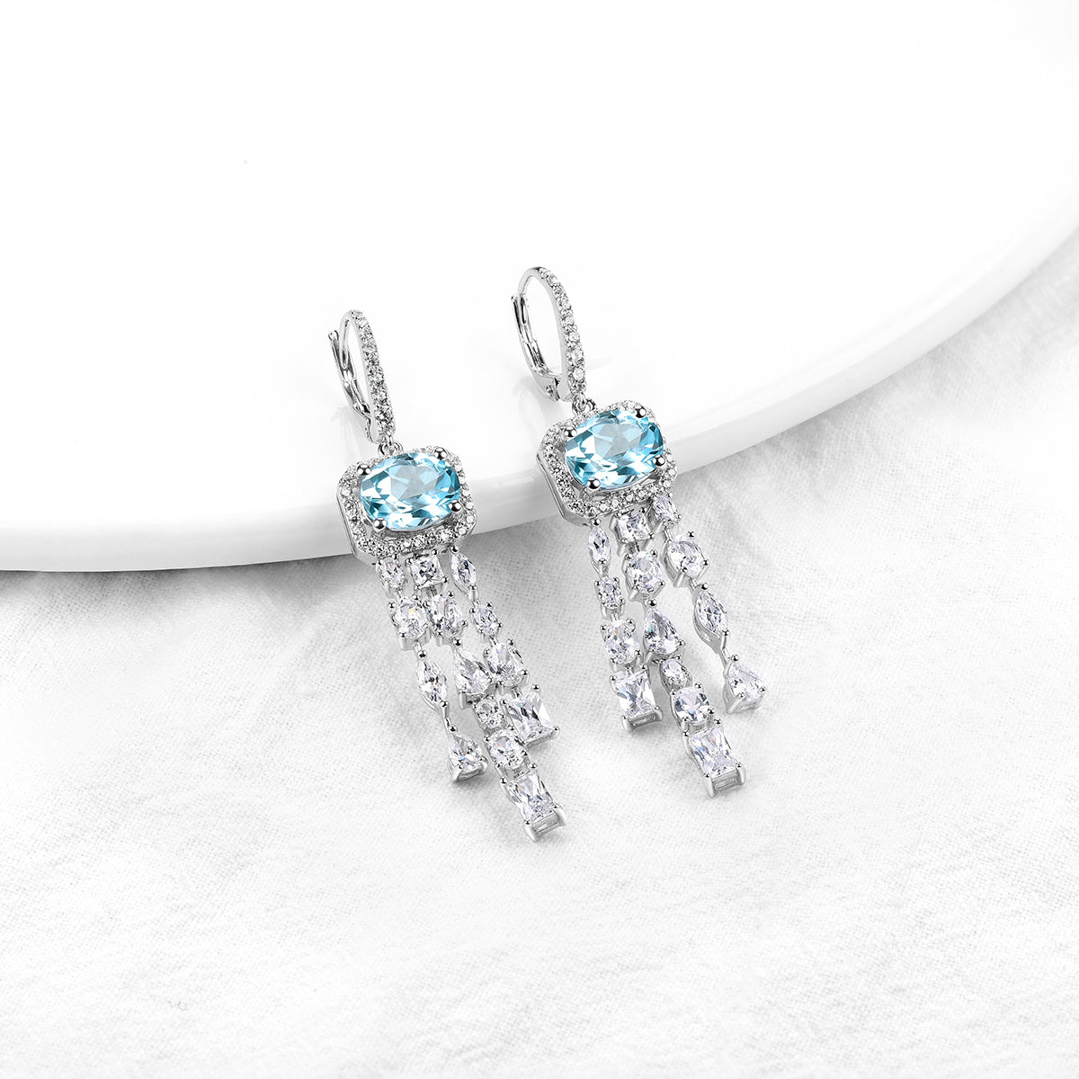 4.5 Carats Natural Gemstone Dangle Earrings - Your Choice of Gemstone - Premium Jewelry from Dazzling Delights - Just $119.95! Shop now at Dazzling Delights