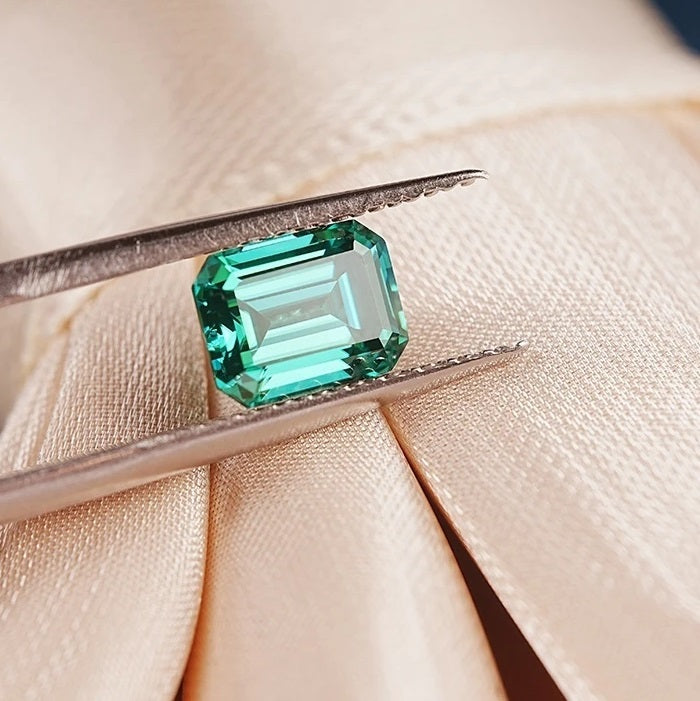 Emerald Green Emerald Cut Moissanites - Premium Jewelry from Dazzling Delights - Just $83.33! Shop now at Dazzling Delights