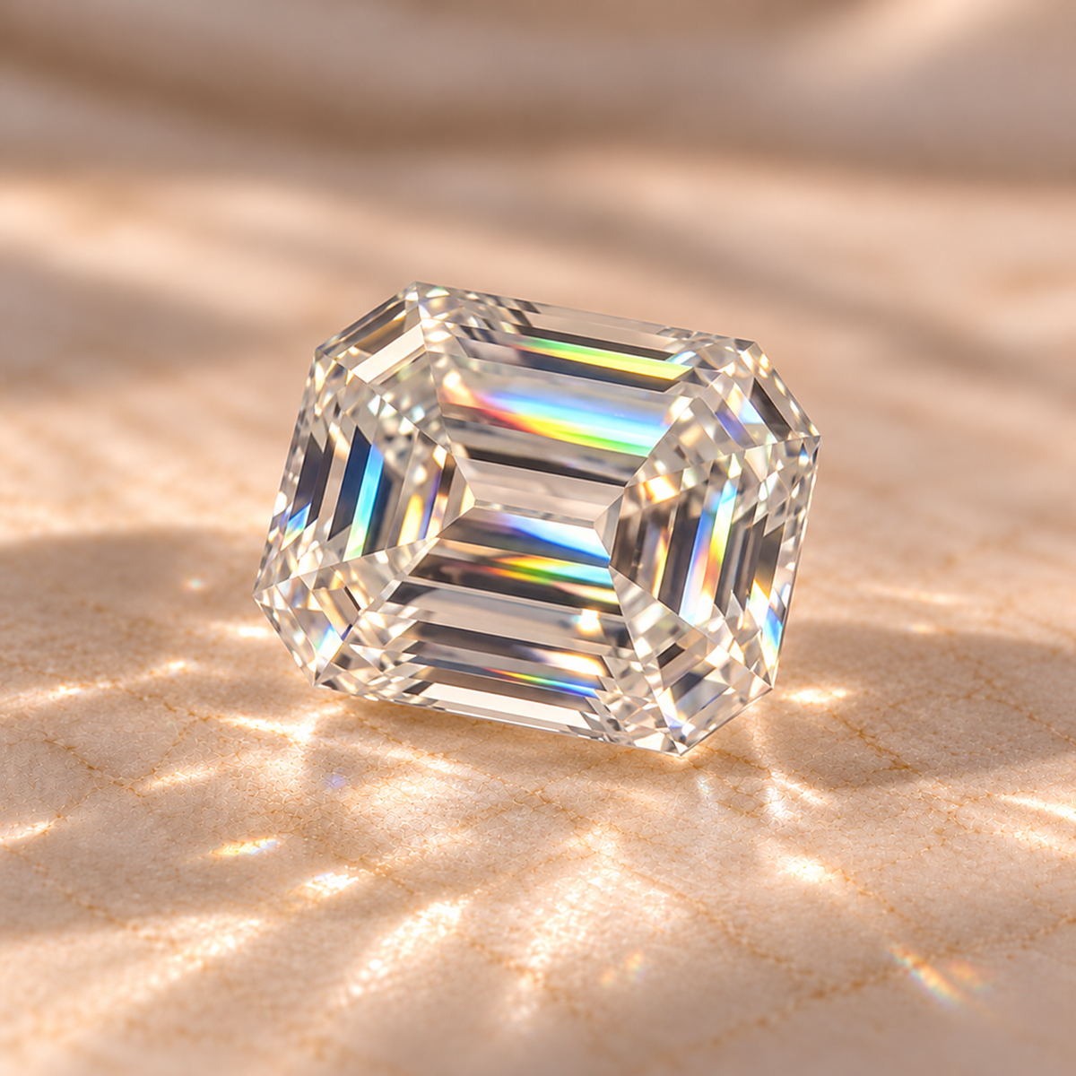 Moissanites Corte Esmeralda 