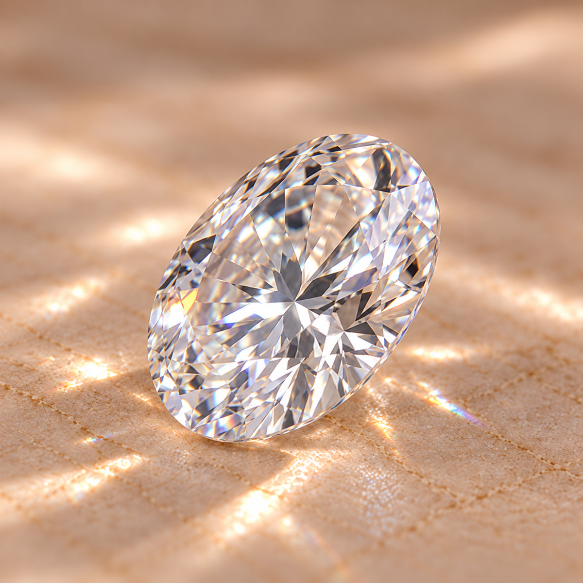 Oval cut loose moissanite – D Colour VVS1