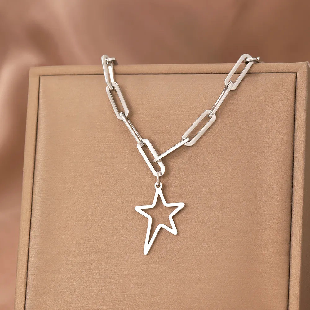 Titanium Irregular Star Pendant Necklace - Premium Jewelry from Dazzling Delights - Just $24.95! Shop now at Dazzling Delights