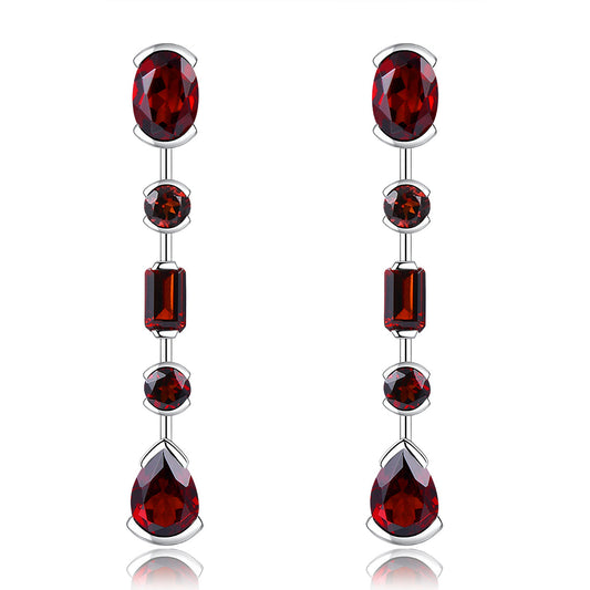 3.5 Carats Natural Gemstone Dangle Earrings - Your Choice of Gemstone - Premium Jewelry from Dazzling Delights - Just $85.95! Shop now at Dazzling Delights