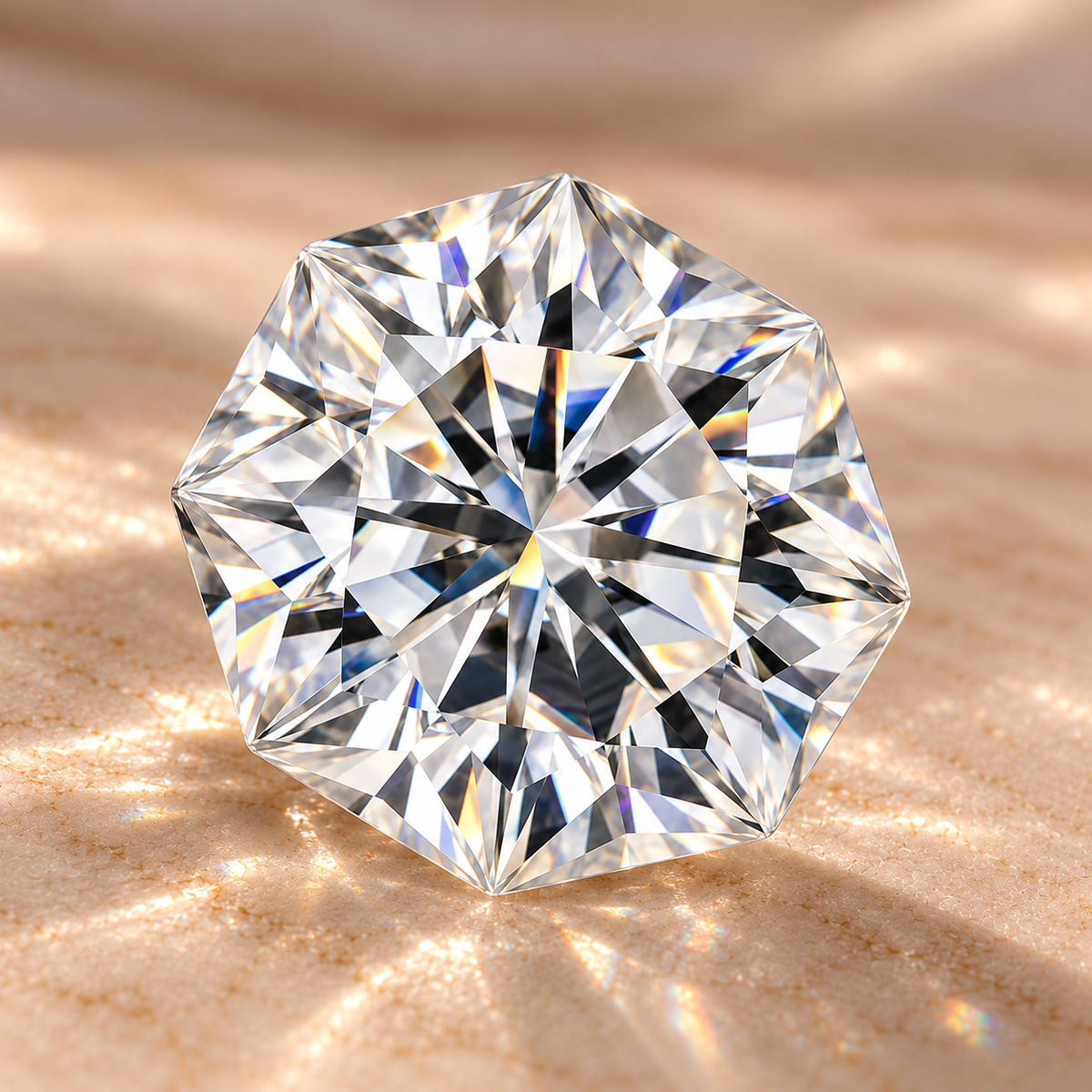 Octagon Cut Loose Moissanite – D Colour VVS1