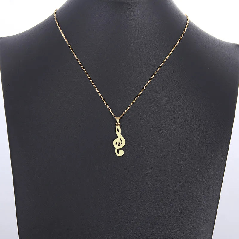 Titanium Music Note Pendant Necklace - Premium Jewelry from Dazzling Delights - Just $22.95! Shop now at Dazzling Delights