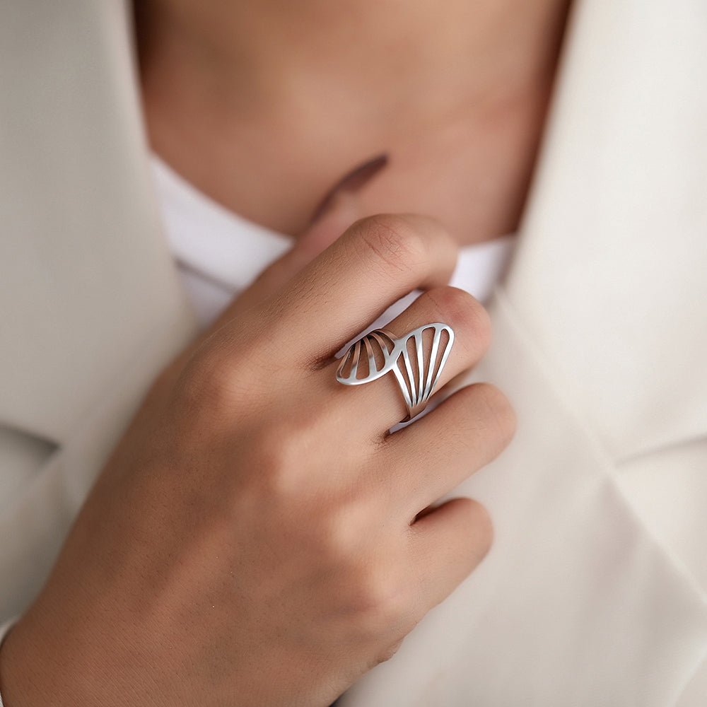 Titanium Symmetrical Ring - Premium Jewelry from Dazzling Delights - Just $28.95! Shop now at Dazzling Delights