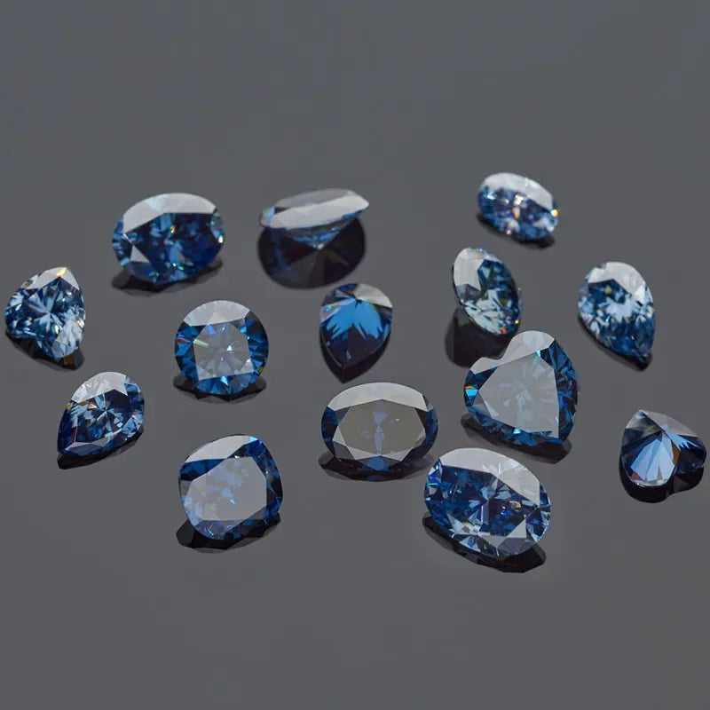 Royal Blue Emerald Cut Moissanites - Premium Jewelry from Dazzling Delights - Just $83.33! Shop now at Dazzling Delights