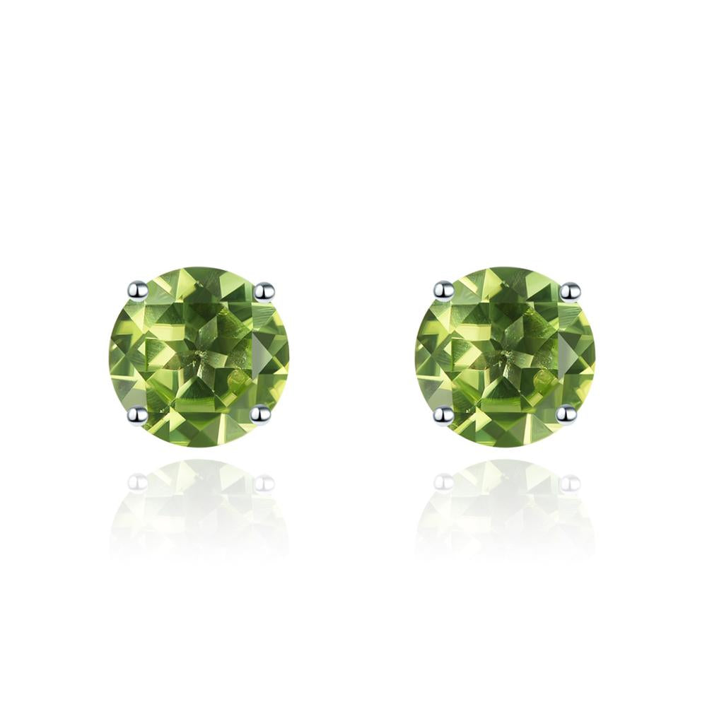 6mm Round Cut Natural Gemstone Stud Earrings - Your Choice of Gemstone - Premium Jewelry from Dazzling Delights - Just $74.95! Shop now at Dazzling Delights