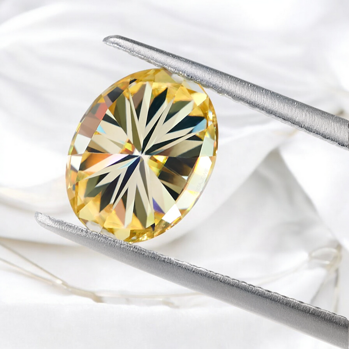 Sun Yellow Oval Cut Moissanites - Premium Jewelry from Dazzling Delights - Just $83.33! Shop now at Dazzling Delights