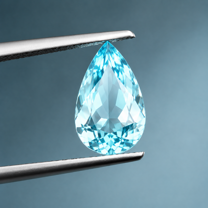 1.07ct Pear Cut Aquamarine