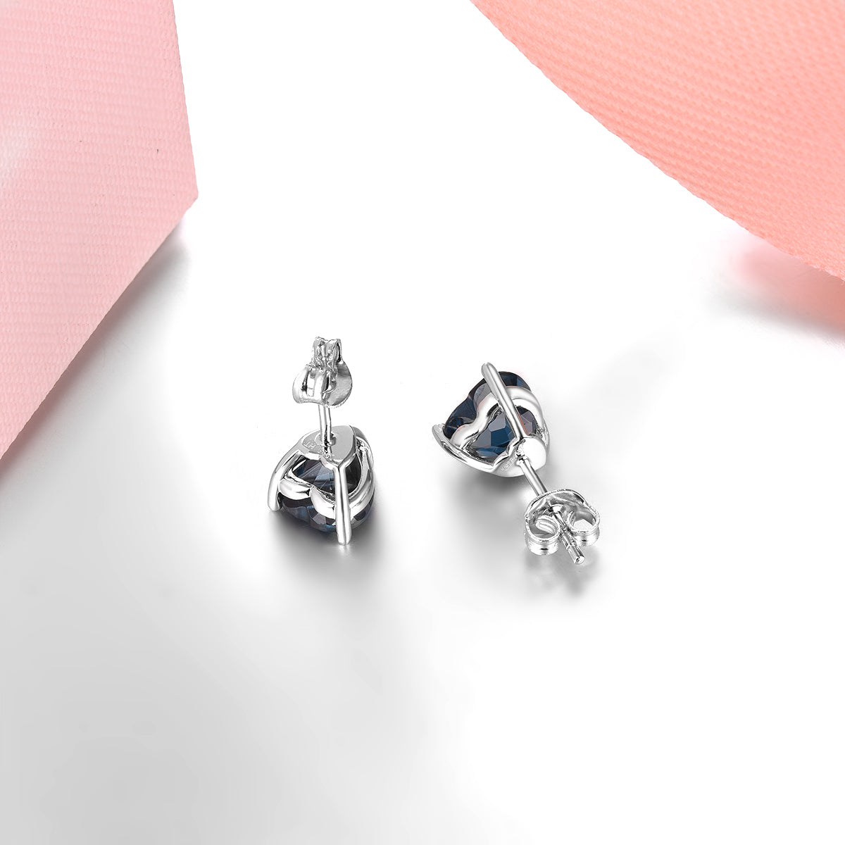 8x8mm 4.3ct Heart Cut Natural Gemstone Stud Earrings - Your Choice of Gemstone - Premium Jewelry from Dazzling Delights - Just $67.95! Shop now at Dazzling Delights
