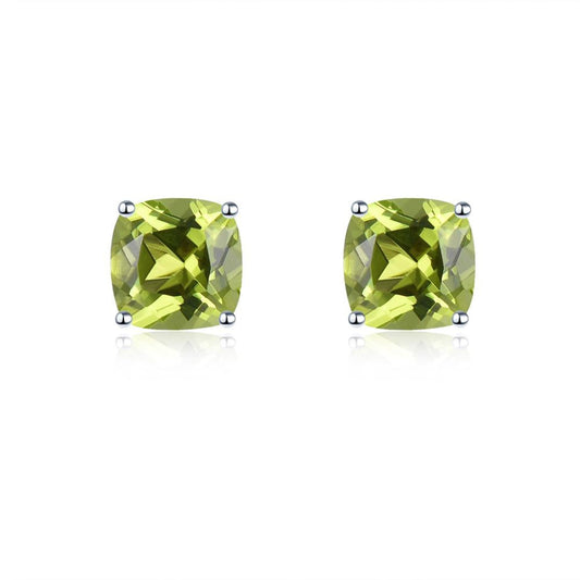 5x5mm Cushion Cut Natural Gemstone Stud Earrings - Your Choice of Gemstone - Premium Jewelry from Dazzling Delights - Just $67.95! Shop now at Dazzling Delights