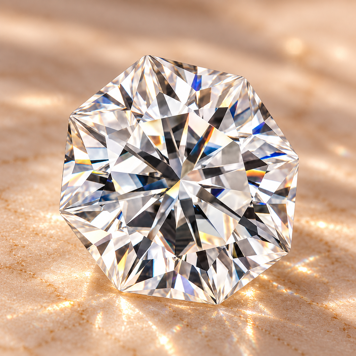 Octagon Cut Loose Moissanite – D Colour VVS1