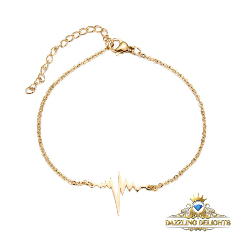 Titanium Heartbeat Bracelet - Premium Jewelry from Dazzling Delights - Just $27.95! Shop now at Dazzling Delights