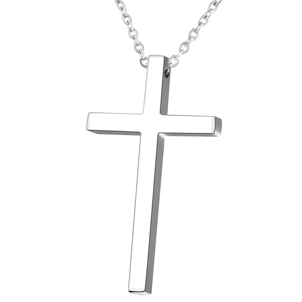 Titanium Cross Pendant Necklace - Premium Jewelry from Dazzling Delights - Just $24.95! Shop now at Dazzling Delights