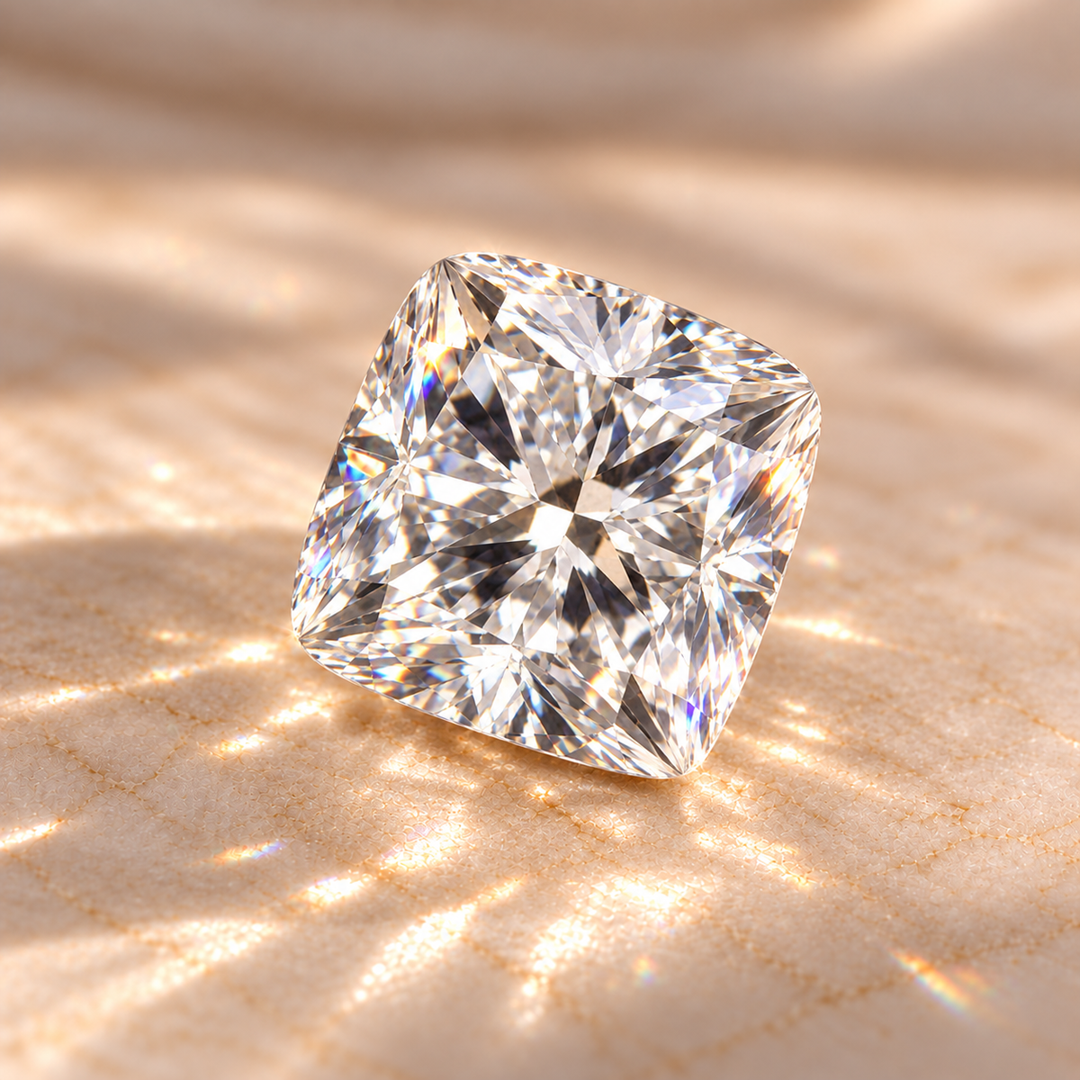 Almofada Corte Moissanites 