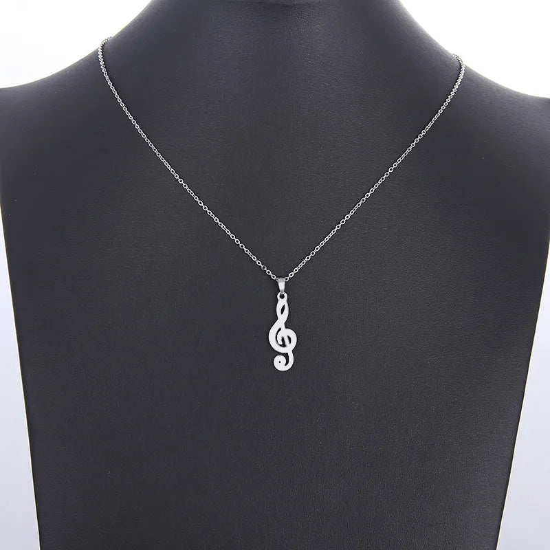 Titanium Music Note Pendant Necklace - Premium Jewelry from Dazzling Delights - Just $22.95! Shop now at Dazzling Delights